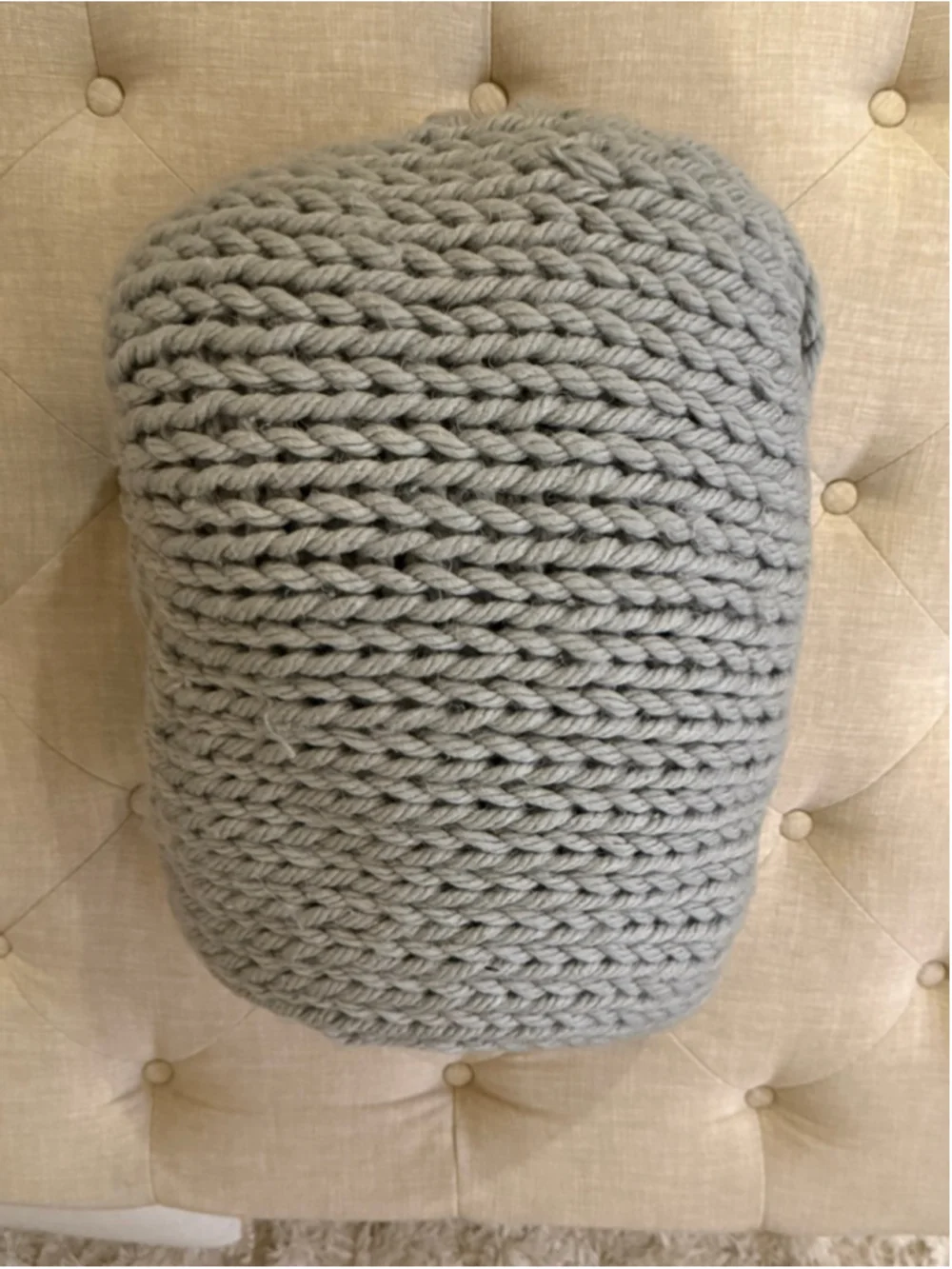 UGG Gray Knit Throw Blanket One Size